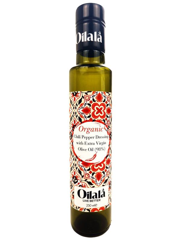 Chili Flavored Organic Extra Virgin Olive Oil 250ml / زيت زيتون بكر ممتاز عضوي بنكهة الفلفل الحار 250 مل