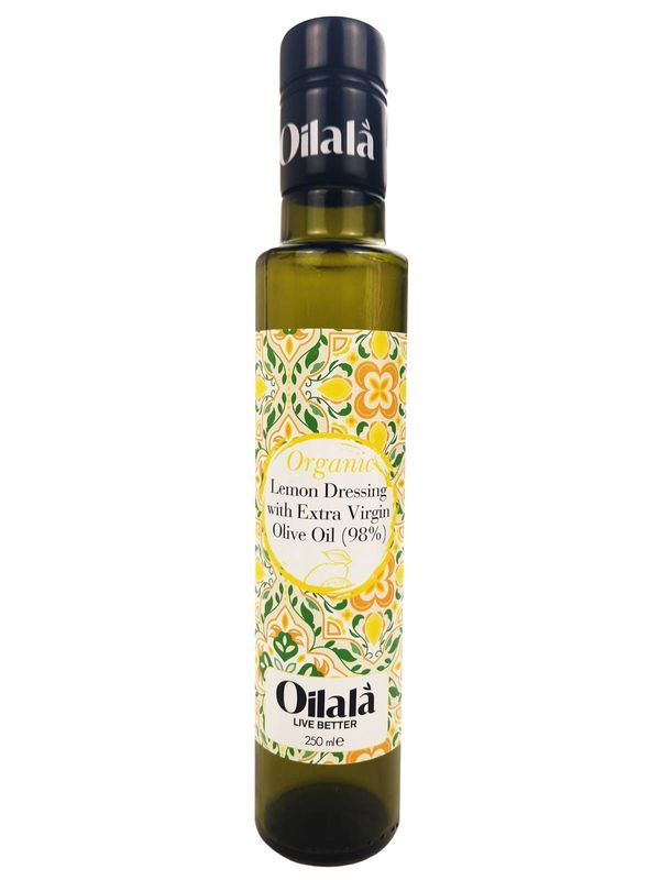Lemon Flavored Organic Extra Virgin Olive Oil 250ml / زيت زيتون بكر ممتاز عضوي بنكهة الليمون 250 مل
