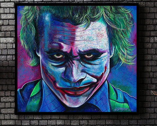 Heath Ledger as "The Joker"
