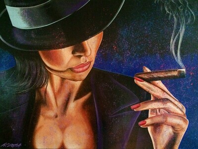 Mysterious Cigar Lady