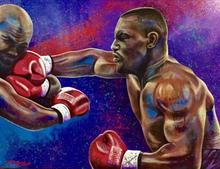 Mike Tyson and Evander Holyfield