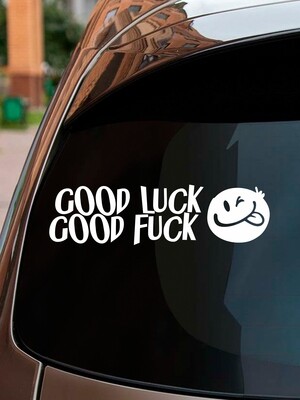 Наклейка на авто &quot;Good Luck&quot;