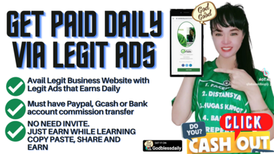 SIGN UP AND EARN. MAKE THIS A GOD BLESS DAILY HABIT