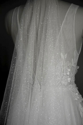 Fine Glitter Cathedral Veil