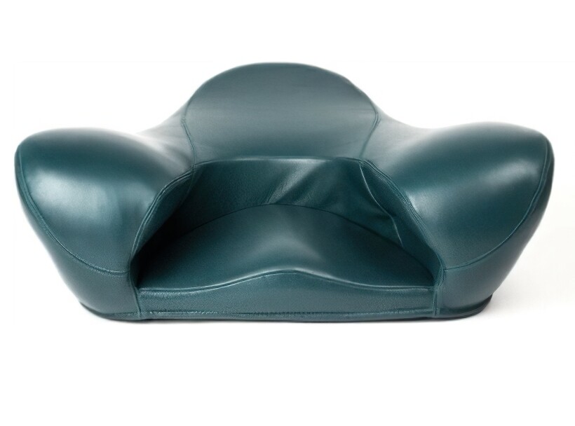 Lotus Meditation Seat Green Vegan Leather