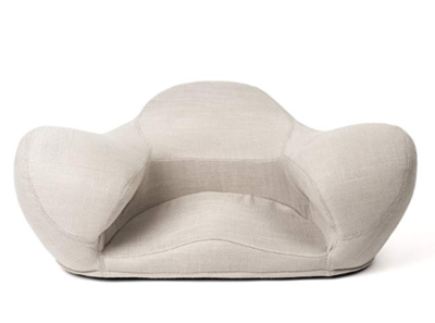 Lotus Meditation Seat White Textile