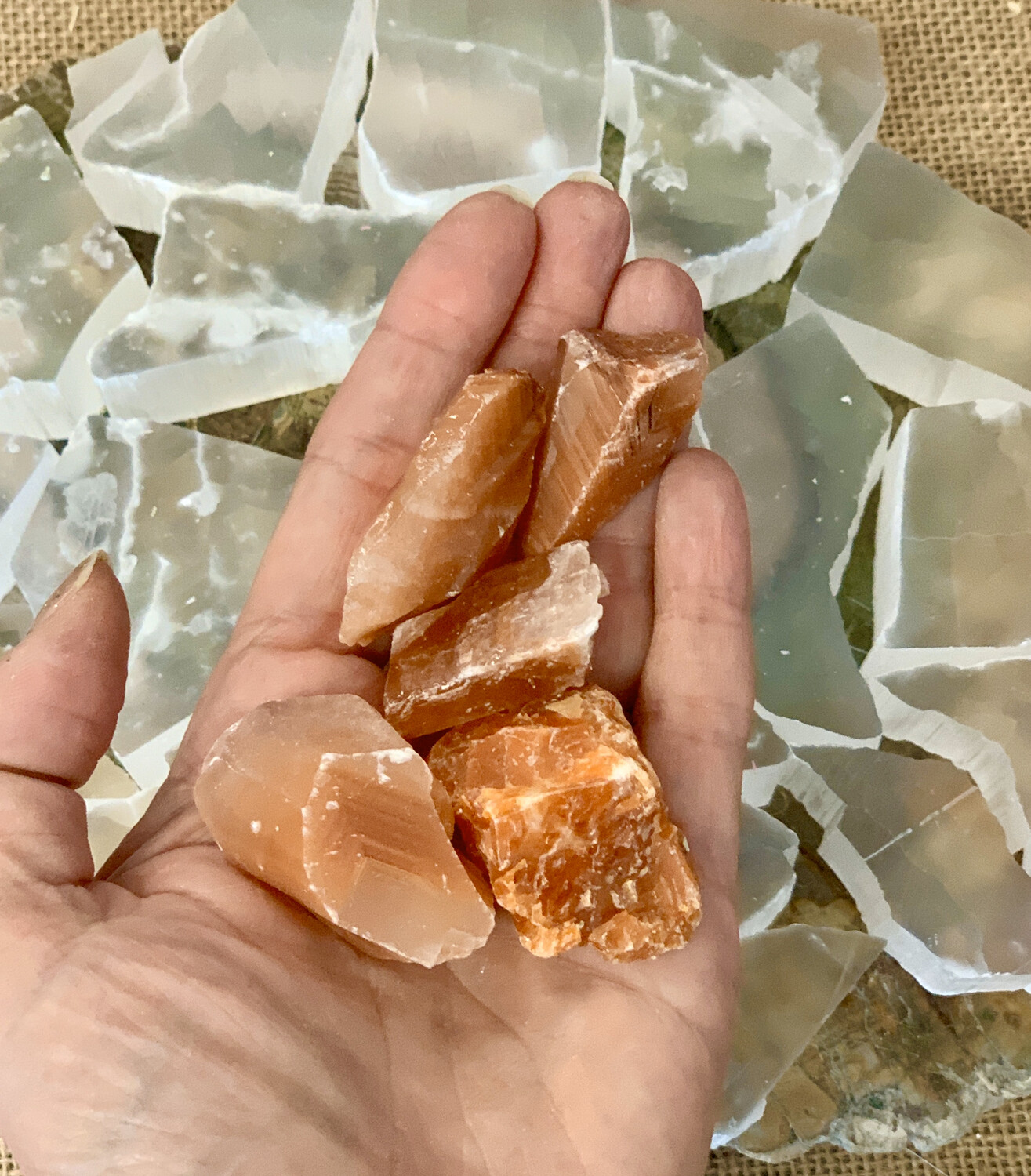 Calcite, Red, Natural