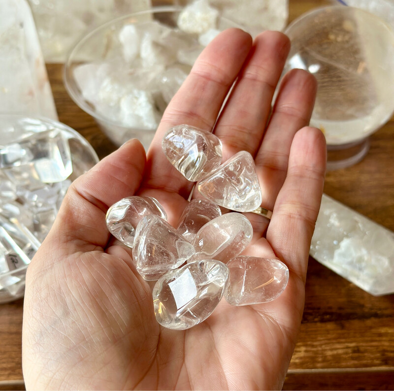 Quartz, Clear, Tumbled