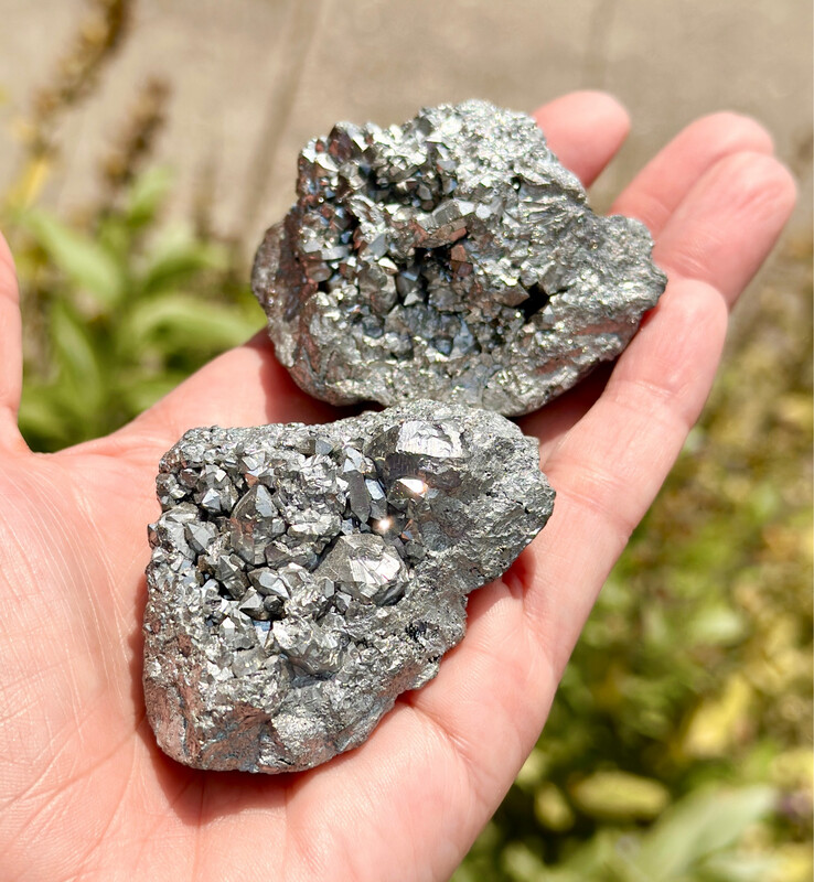 Quartz, Silver Aura, Natural Clusters
