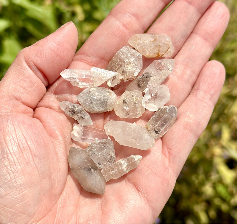 Quartz, Tibetan, Natural Points (Tibetan Quartz)