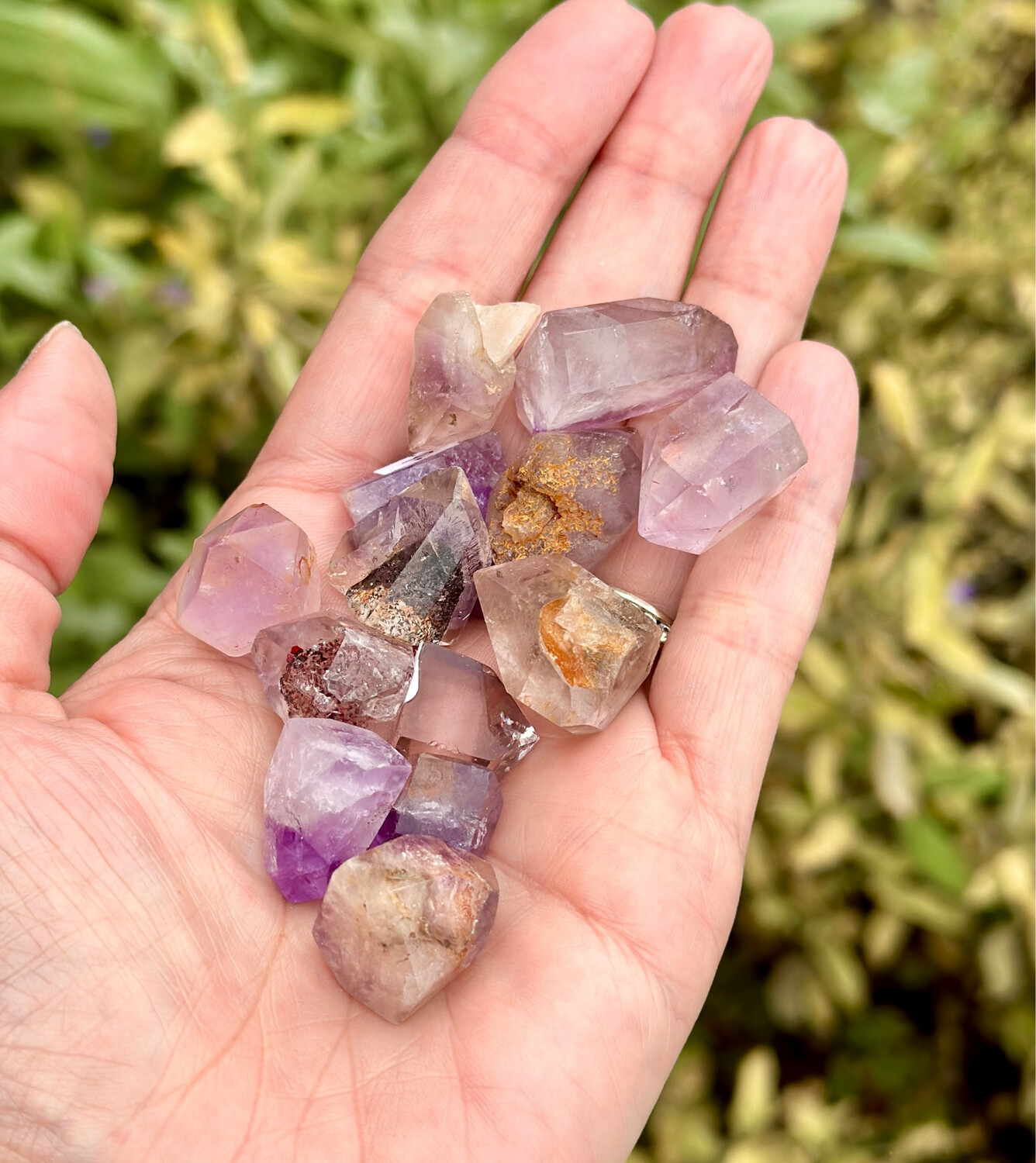 Amethyst, Inclusions (Lodolite), Points, X-small