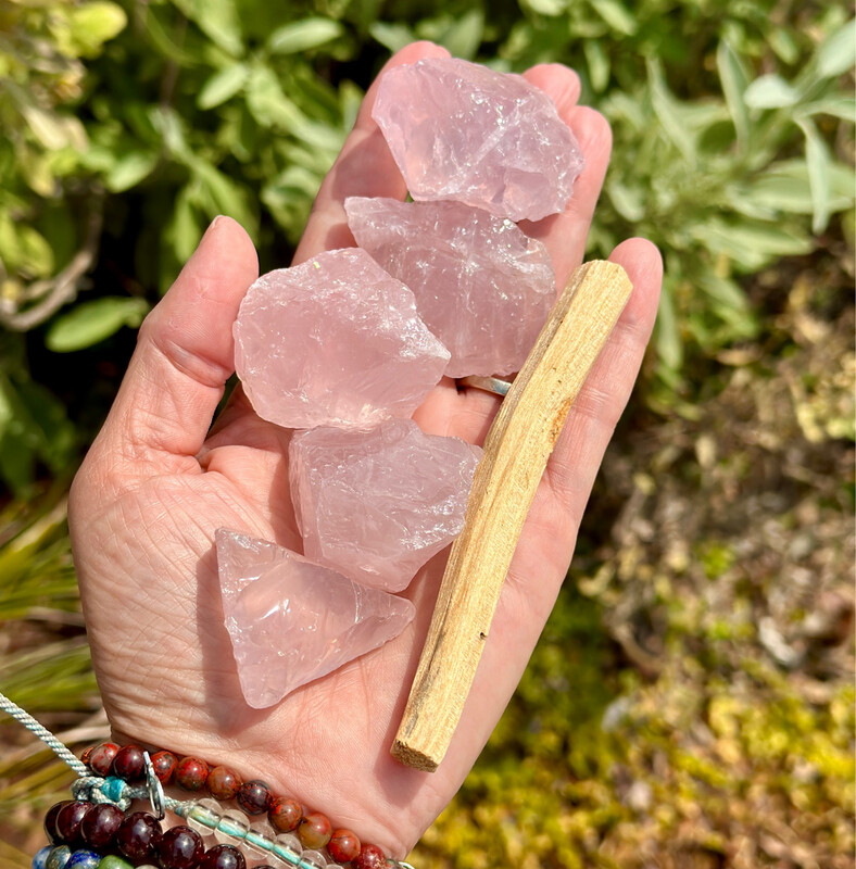 Quartz, Rose, Natural Grid Set