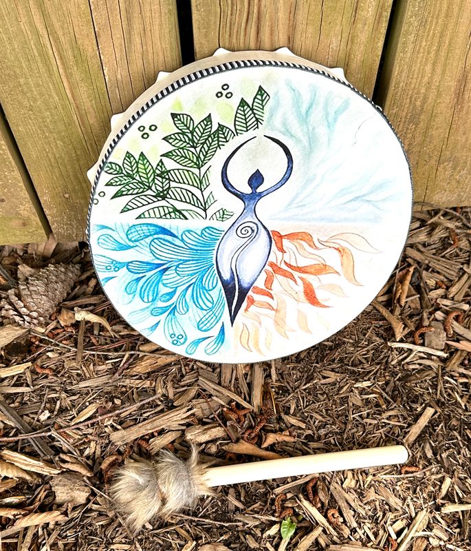 Synthetic Drum, 10", Printed, Goddess