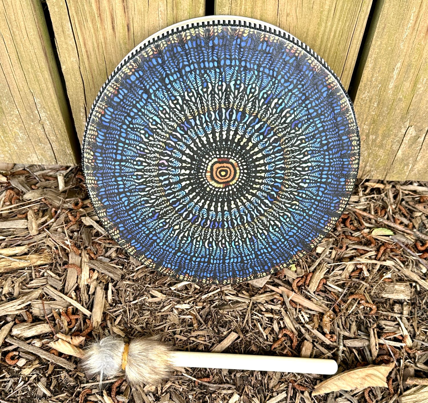 Synthetic Drum, 10", Printed, Kaleidoscope