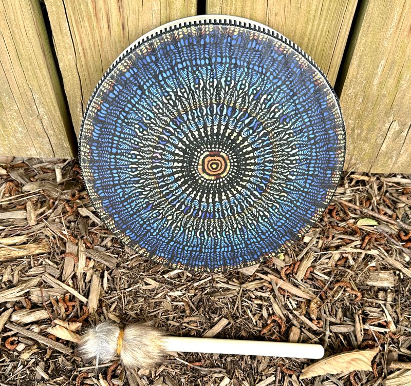 Synthetic Drum, 10", Printed, Kaleidoscope