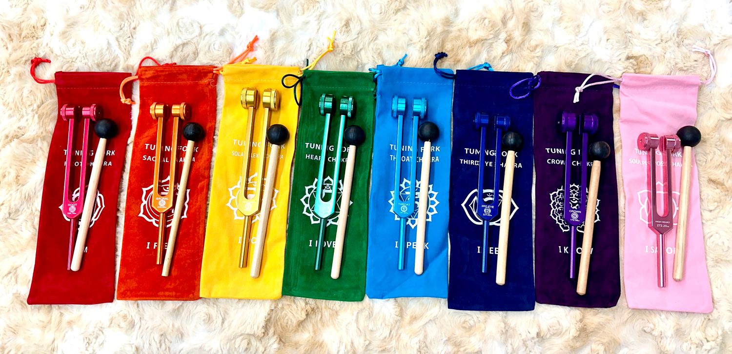 Chakra Weighted Tuning Forks Set