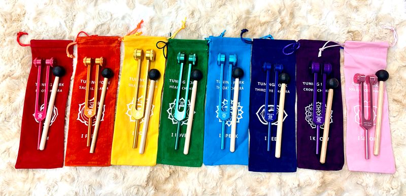 Chakra Weighted Tuning Forks Set