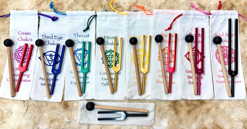 Solfeggio Unweighted Tuning Forks