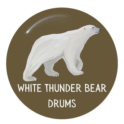 White Thunder Bear Rattles & Fans