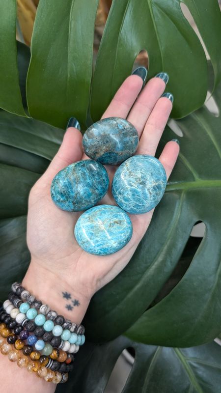 Apatite, Blue, Tumbled