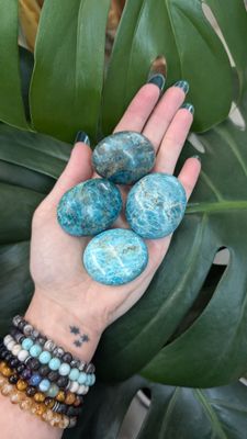 Apatite, Blue, Tumbled