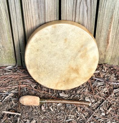 12" Elk Hide Drum