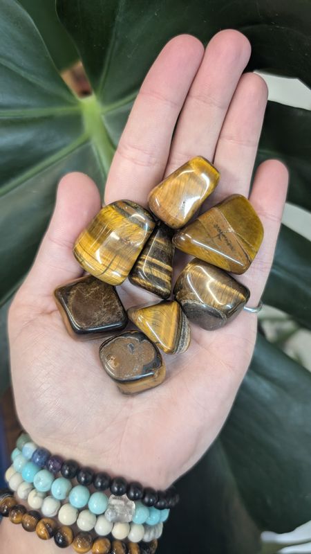 Tiger's Eye, Yellow, Tumbled