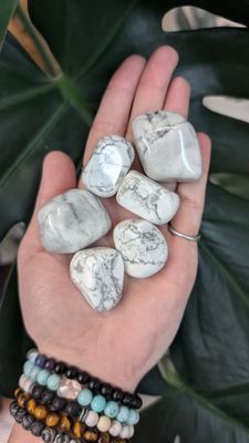 Howlite, Tumbled Howlite, Tumbled