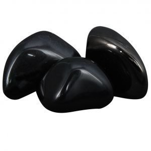 Obsidian, Black, Tumbled