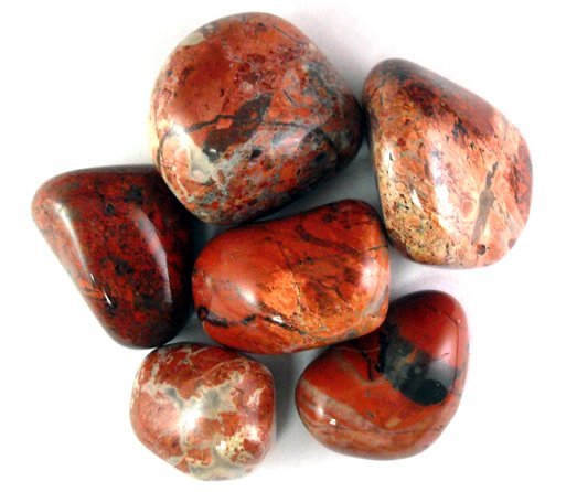 Jasper, Brecciated, Tumbled