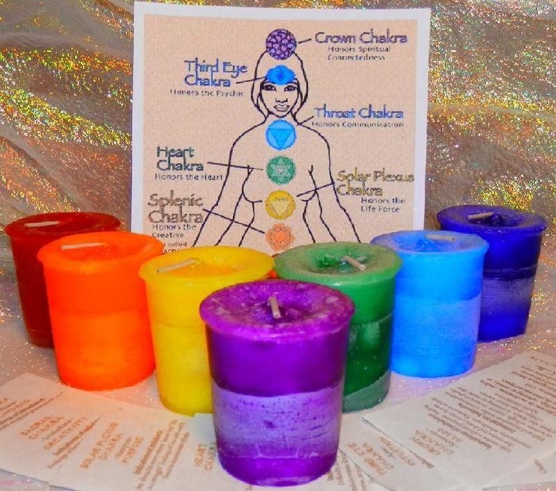 Chakra Votives (Crystal Journey)