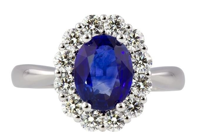 Sapphire & Diamond Ring