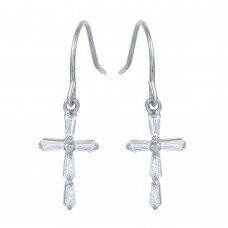 Sterling Cross Earrings SIL6452679
