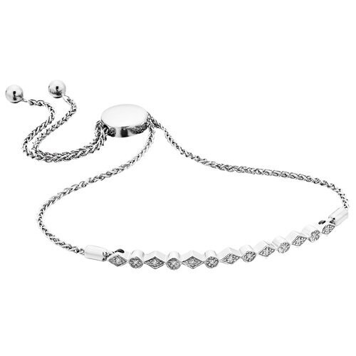 Sterling Diamond Bracelet BER170124