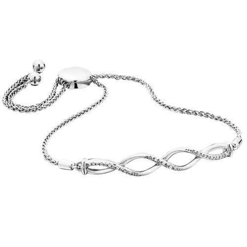Sterling Diamond Bracelet BER170123