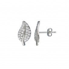 Sterling Leaf Earrings SIL6453094