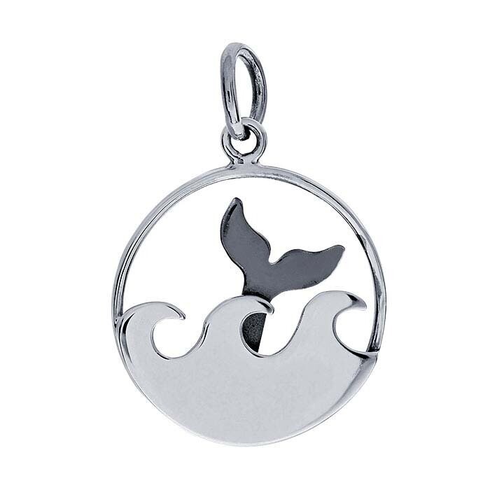 Sterling Whale Tail Pendant JJ6402591