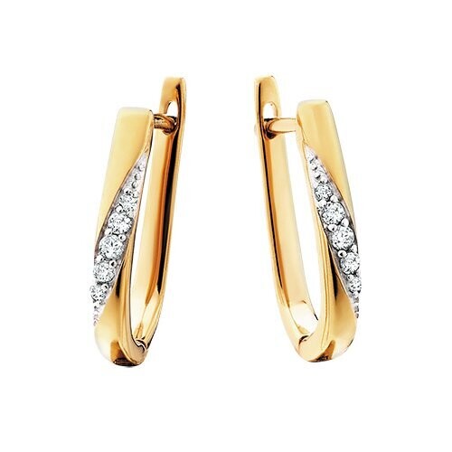 Diamond Hoop Earrings BER150613