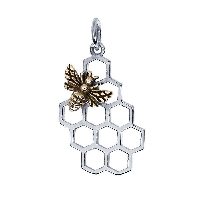 Sterling Honeycomb Pendant JJ06402808
