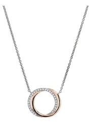 Two-Tone Open Circle Necklace KW6355529