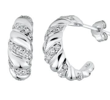Sterling Hoop Earrings SIL6453630
