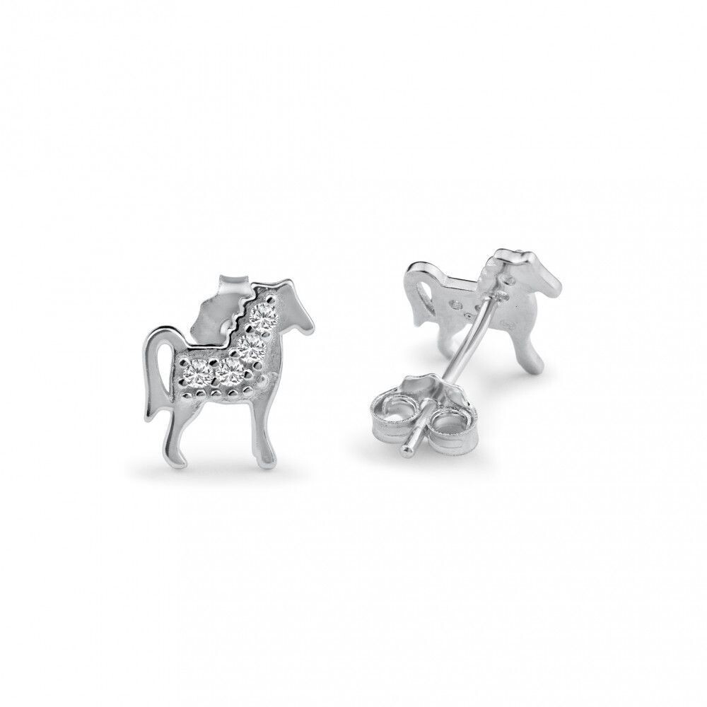 Sterling Horse Earrings SIL6453631