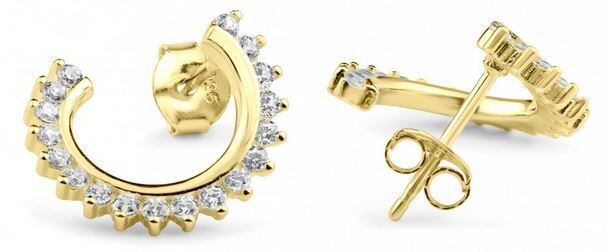 Yellow Crescent Earrings SIL6453632