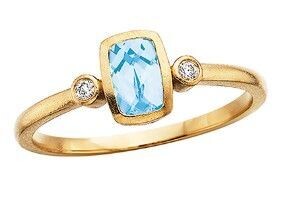 Aquamarine & Diamond Ring BER200831
