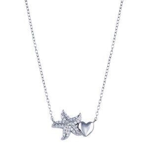 Sterling Starfish Necklace SIL6355814