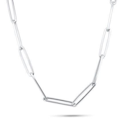 Sterling Paper Clip Necklace SIL6003835