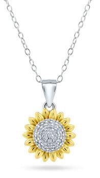 Sterling Sunflower Pendant SIL6355852