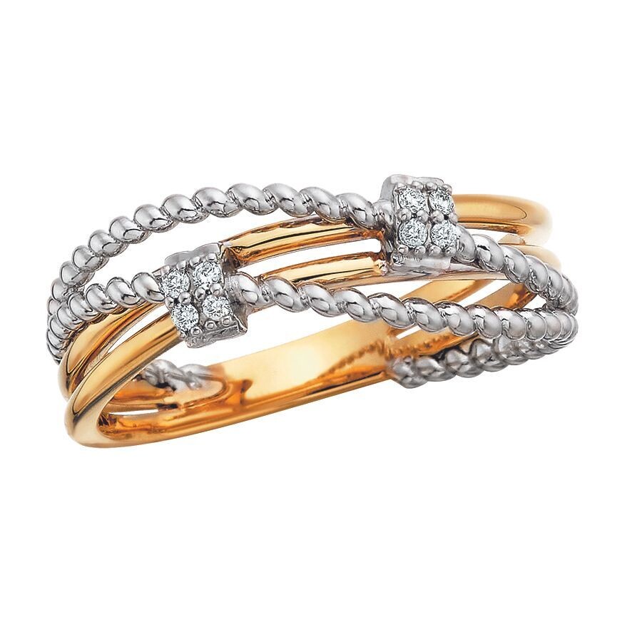 Two-Tone Fashion Ring BER130577
