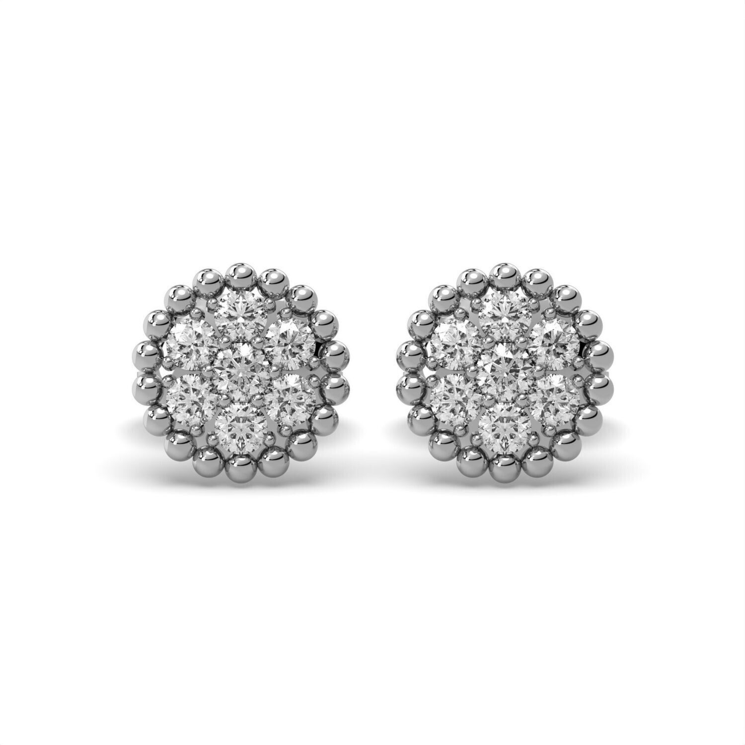 Diamond Cluster Earrings GSW150718