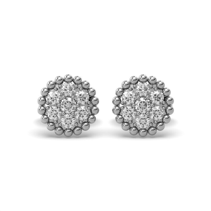 Diamond Cluster Earrings GSW150718